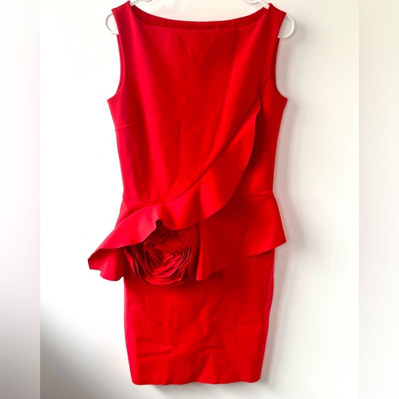 🧡Sold🧡 Chiara Boni La Petite Robe Morny Sleeveless Geranium Rose Detailed - Picture 3 of 14